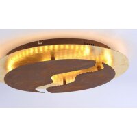 Plafonnier LED à intensité variable Rouille...