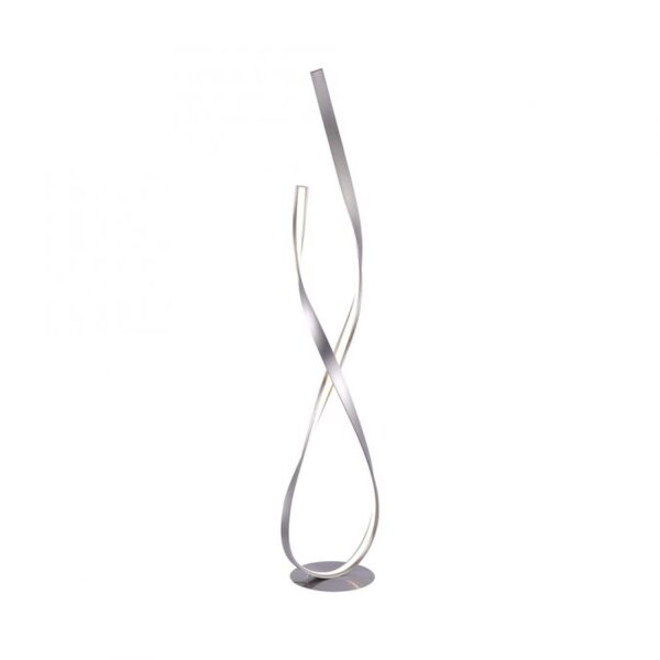 Dimmbare LED Stehlampe in Silber 140 cm 3215 lm 26 W