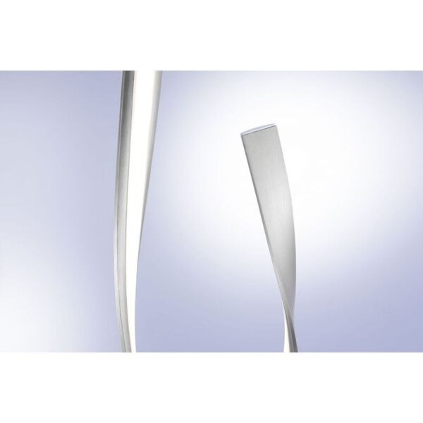 Dimmbare LED Stehlampe in Silber 140 cm 3215 lm 26 W