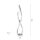 Dimmbare LED Stehlampe in Silber 140 cm 3215 lm 26 W