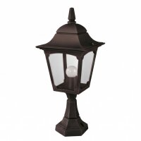 Elegante Sockelleuchte außen Schwarz H:50cm Garten