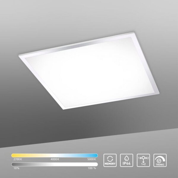 Blendarme LED Deckenlampe in Chrom L:45 cm IP44 dimmbar