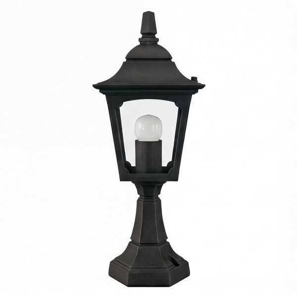 Eclairage de jardin Noir Aluminium H:44cm Rustique