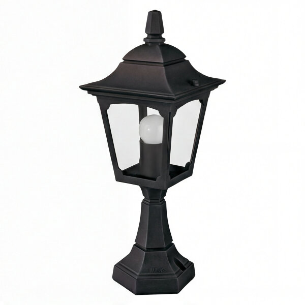 Eclairage de jardin Noir Aluminium H:44cm Rustique
