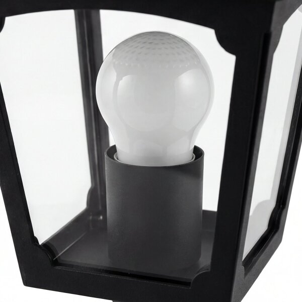 Eclairage de jardin Noir Aluminium H:44cm Rustique
