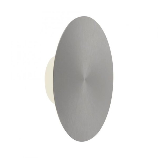 LED Akku Wandlampe Grau Ø25 cm dimmbar Fernbedienung