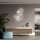LED Akku Wandlampe Grau Ø25 cm dimmbar Fernbedienung