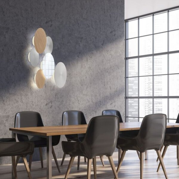 LED Akku Wandlampe dimmbar Fernbedienung 1 W in Chrom