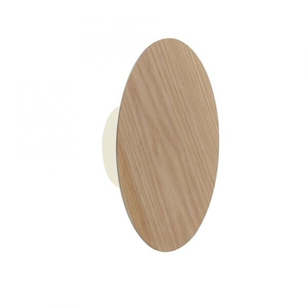 Applique murale LED rechargeable à intensité variable Télécommande en bois de chêne