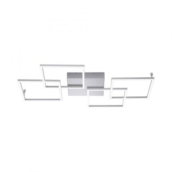 Lampe de plafonnier LED à intensité variable 80 cm 4424 lm en acier