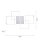 Lampe de plafonnier LED à intensité variable 80 cm 4424 lm en acier