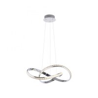 LED Hängelampe in Chrom dimmbar 30 W L:57 cm elegant