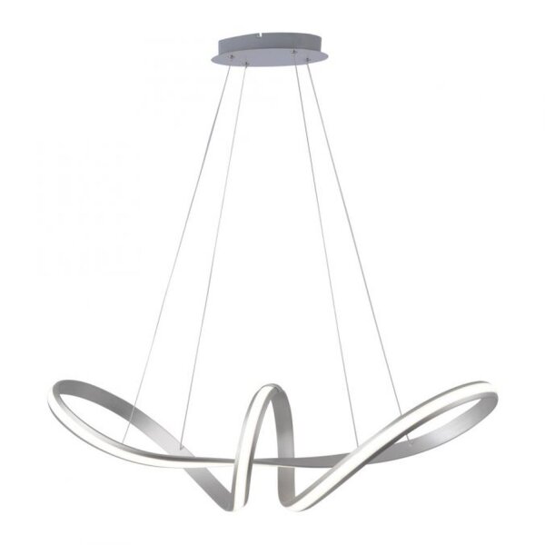 Stilvolle LED Hängelampe in Stahl L:91 cm 39 W dimmbar