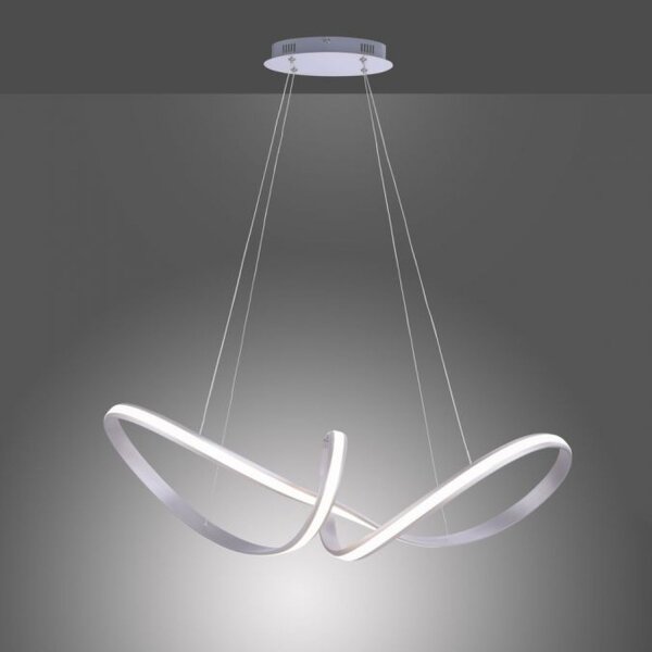 Stilvolle LED Hängelampe in Stahl L:91 cm 39 W dimmbar