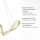 Geschwungene LED Pendelleuchte in Gold L:91 cm dimmbar