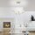 Geschwungene LED Pendelleuchte in Gold L:91 cm dimmbar
