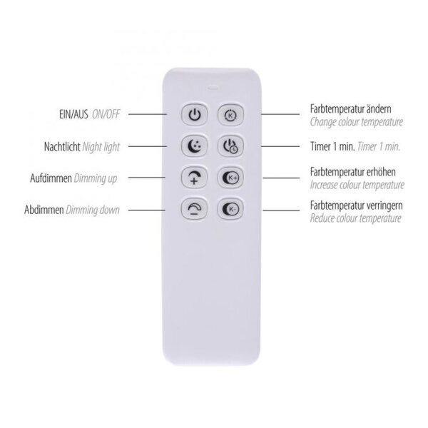 Stylische LED Deckenlampe Holz Ringe 6000 lm dimmbar