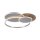 Stylische LED Deckenlampe Holz Ringe 6000 lm dimmbar