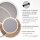 Stylische LED Deckenlampe Holz Ringe 6000 lm dimmbar
