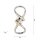 Stilvolle LED Deckenlampe in Chrom dimmbar 30 W L:65 cm