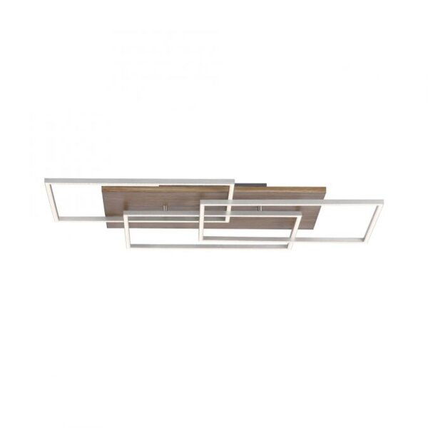 Confortable Lampe de plafonnier LED en bois L:82 cm 4320 lm dimmable