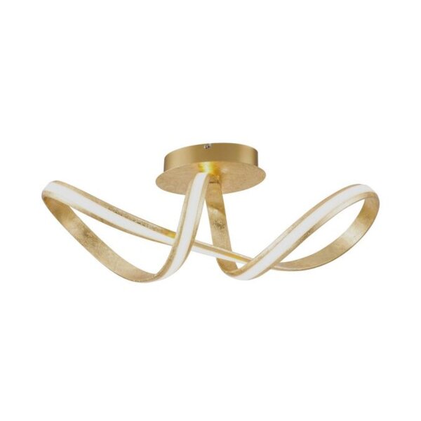 LED Deckenleuchte dimmbar Metall in Gold 2050 lm Modern