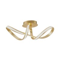 LED Deckenleuchte dimmbar Metall in Gold 2050 lm Modern