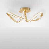 LED Deckenleuchte dimmbar Metall in Gold 2050 lm Modern