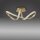 LED Deckenleuchte dimmbar Metall in Gold 2050 lm Modern