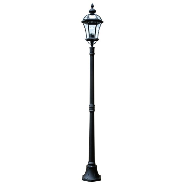 Elegante Mastleuchte GWEN Schwarz Rustikal 192cm Weg