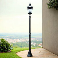 Elegante Mastleuchte GWEN Schwarz Rustikal 192cm Weg