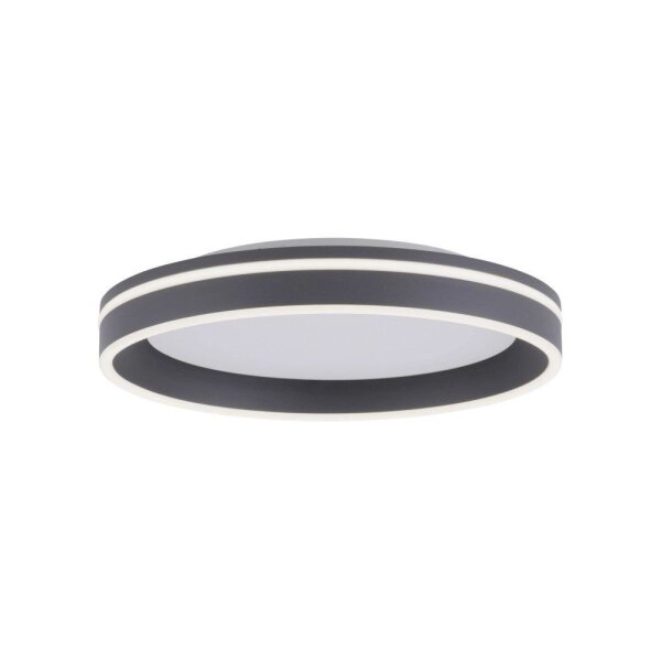 Runde LED Deckenleuchte Anthrazit Ø40 cm 27 W dimmbar