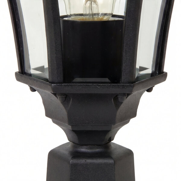 Gartenleuchte Schwarz Rustikal H:47,5cm Außenbereich