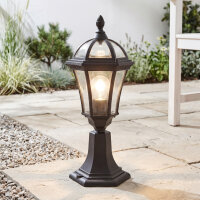Lampe de jardin Noir Rustique H:47,5cm Extérieur