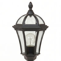 Lampe de jardin Noir Rustique H:47,5cm Extérieur