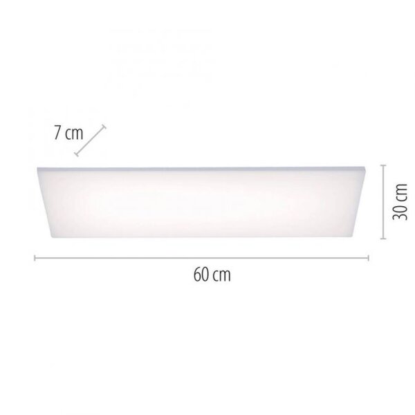 Dimmbare LED Deckenleuchte Fernbedienung Weiß RGB flach