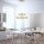 Dimmbare LED Pendelleuchte Ø59 cm rund 56 W in Messing