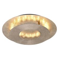 Stilvolle LED Deckenleuchte schwenkbar 6 W in Blattgold