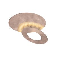 Plafonnier LED stylé orientable 6 W en feuille dor