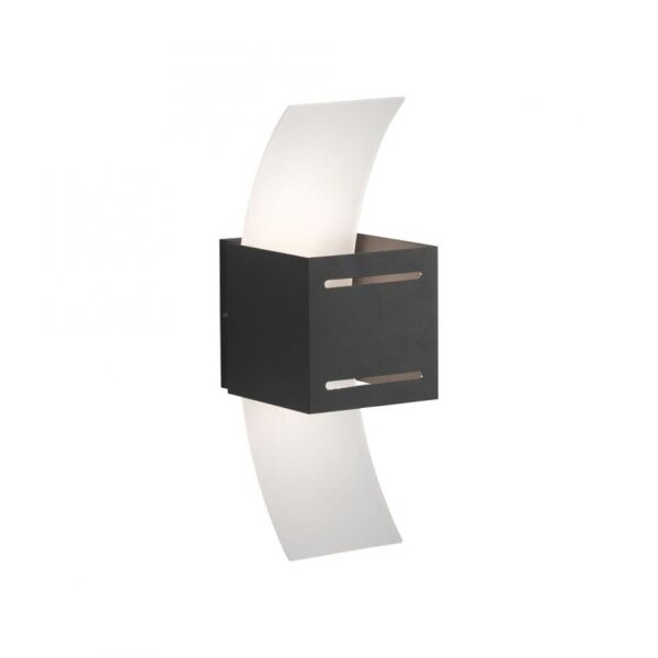Wandlampe Metall Anthrazit indirekt G9 H:30 cm Modern