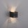 Wandlampe Metall Anthrazit indirekt G9 H:30 cm Modern