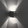 Wandlampe Metall Anthrazit indirekt G9 H:30 cm Modern