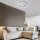 Plafonnier LED orientable Ø34 cm 6 W en feuille dargent