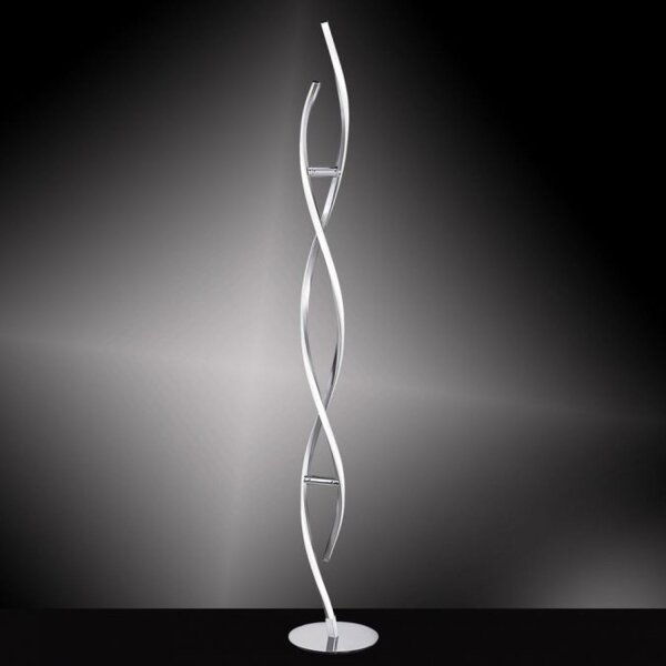 LED Stehlampe dimmbar in Stahl H:134 cm 3000 K 3128 lm