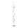 LED Stehlampe dimmbar in Stahl H:134 cm 3000 K 3128 lm