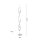 LED Stehlampe dimmbar in Stahl H:134 cm 3000 K 3128 lm
