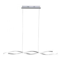 Große LED Hängelampe in Stahl 110 cm 3000 K...