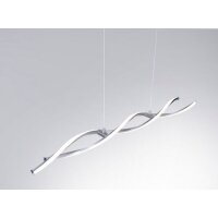 Große LED Hängelampe in Stahl 110 cm 3000 K...