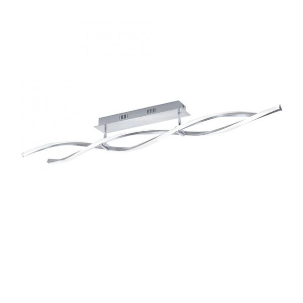 Dimmbare LED Deckenlampe in Stahl 110 cm 3000 K Wellen