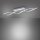 Dimmbare LED Deckenlampe in Stahl 110 cm 3000 K Wellen